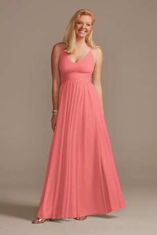 david's bridal desert coral